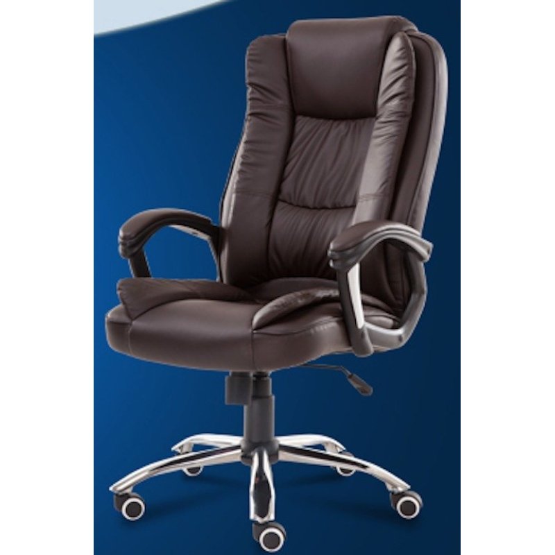 Genuine Leather Boss Chair 338 (Chocolate) Singapore