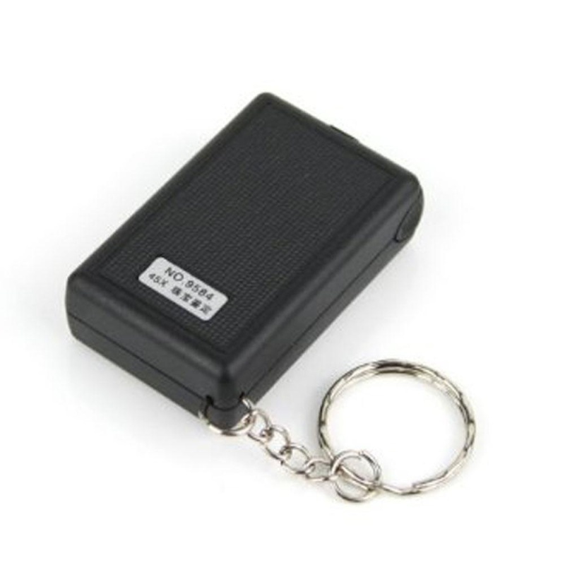 goges 45X Pull Out Fold Type LED Loupe / Magnifier ,Black - intl