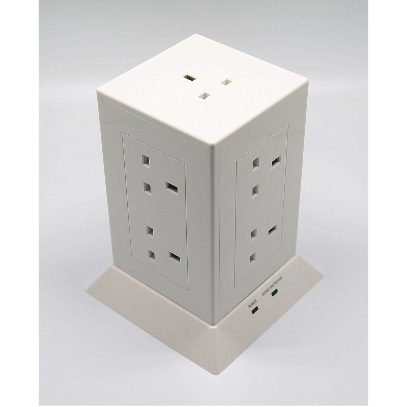 HL SoundTeoh PS-927C 9 way Tower Socket w Surge Protector