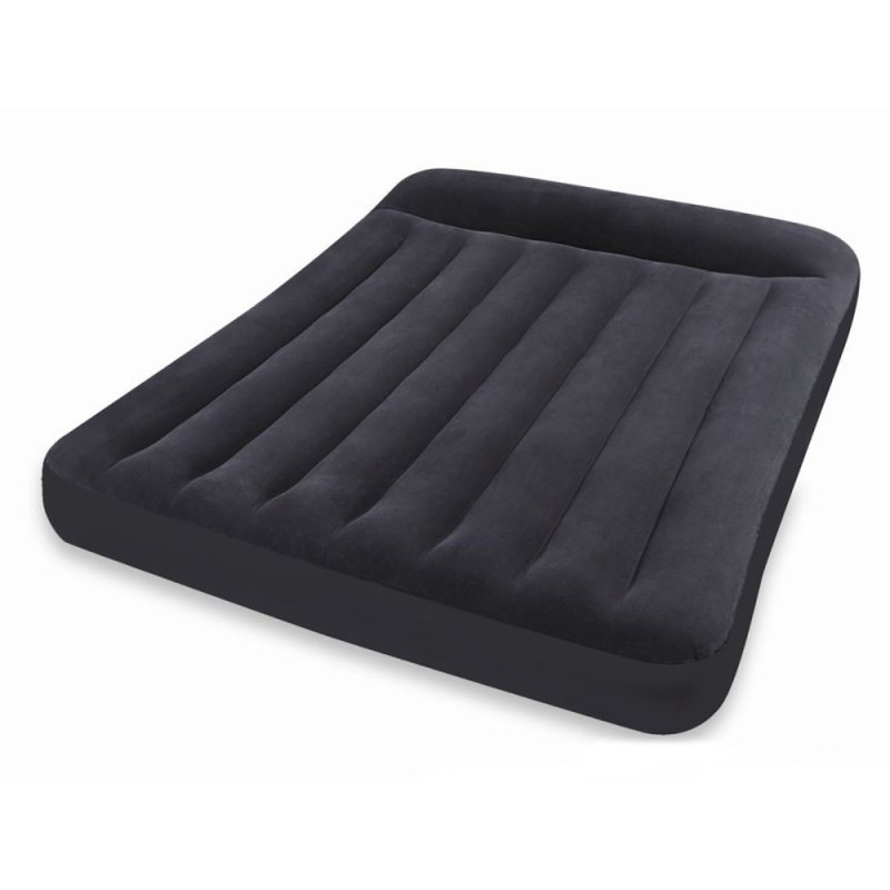 Intex Inflatable Pillow Rest Classic Bed Mattress - Queen Size with Electric Air Pump