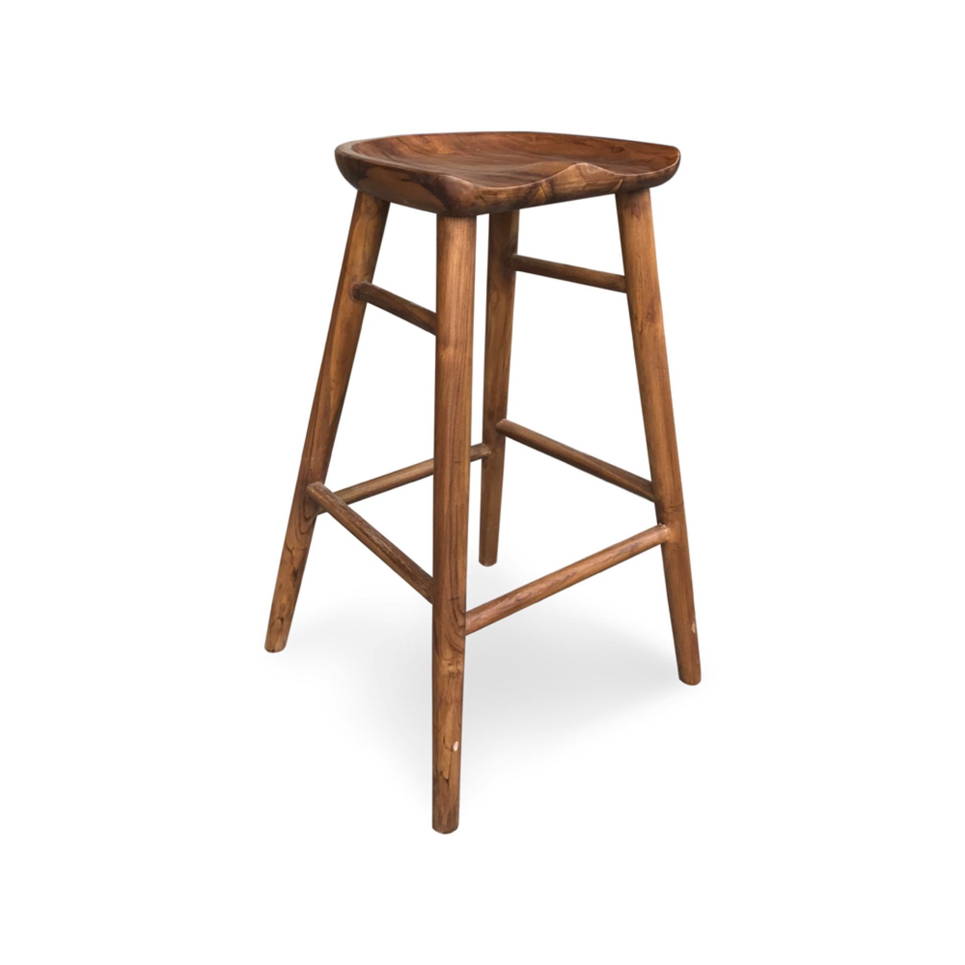 kuppo teak bar stool tall singapore