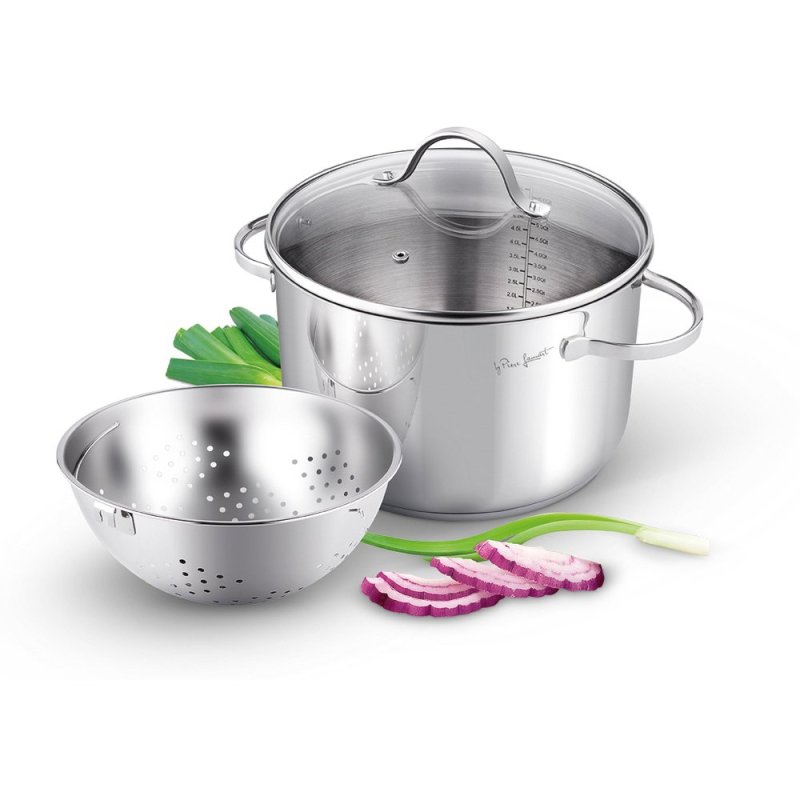 LAMART Stainless Steel Pot with Strainer 6.5L Singapore