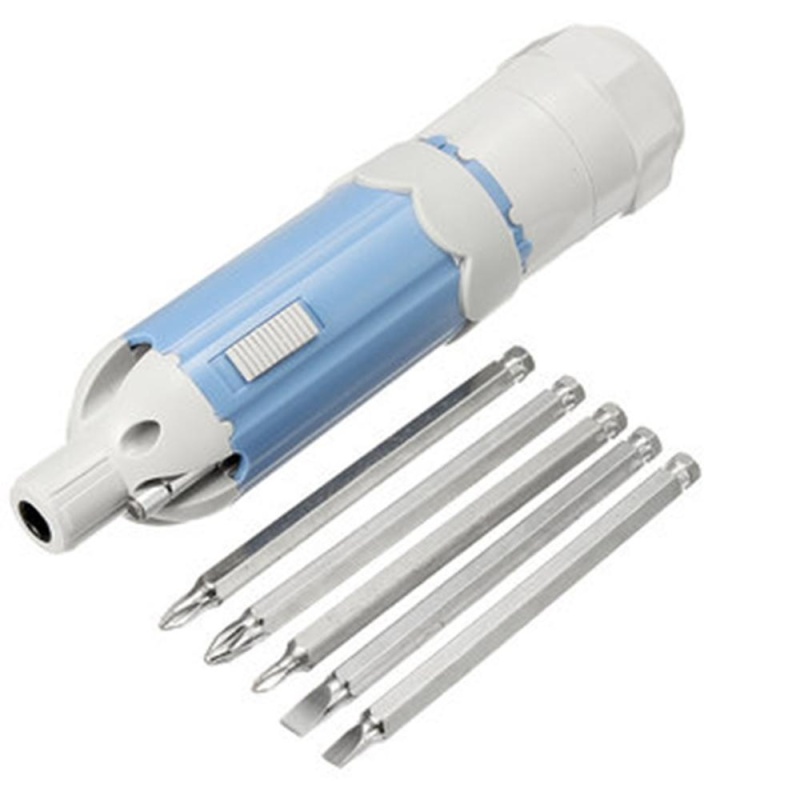 leegoal 8 In 1 Multifunctional Screwdriver With LED Torch Flashlight - intl