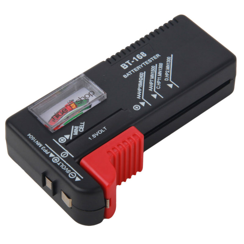Leegoal Battery Tester For 9 Volt Rectangular And Button Cell Batteries - intl