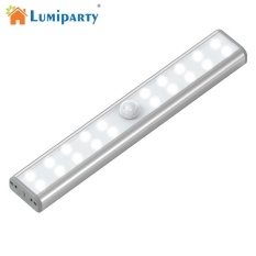 LumiParty USB Rechargeable LED Motion Sensor Night Light for Closet 20 Bright LED Cabinet Night Lighting Wireless Motion Activated Lamp - intl Singapore