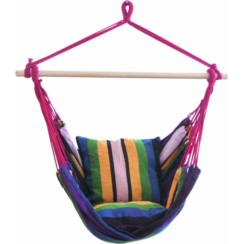 Outdoor canvas Cotton Rope Hammock Lounge Chairs - intl