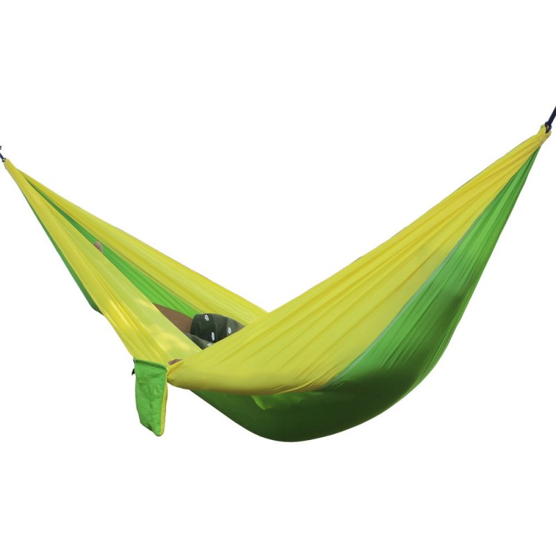Portable Double Person Hammock (Yellow Green)