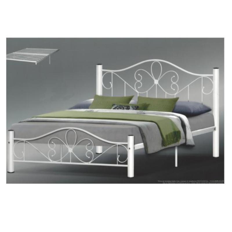 Red Dot Elegant Bed Frame Queen Size Black w/ Brown