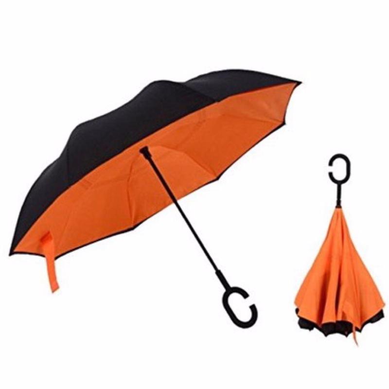 Reversible Umbrella Reverse Mini Waterproof Light Weight Foldable
Folding C Shape Handle