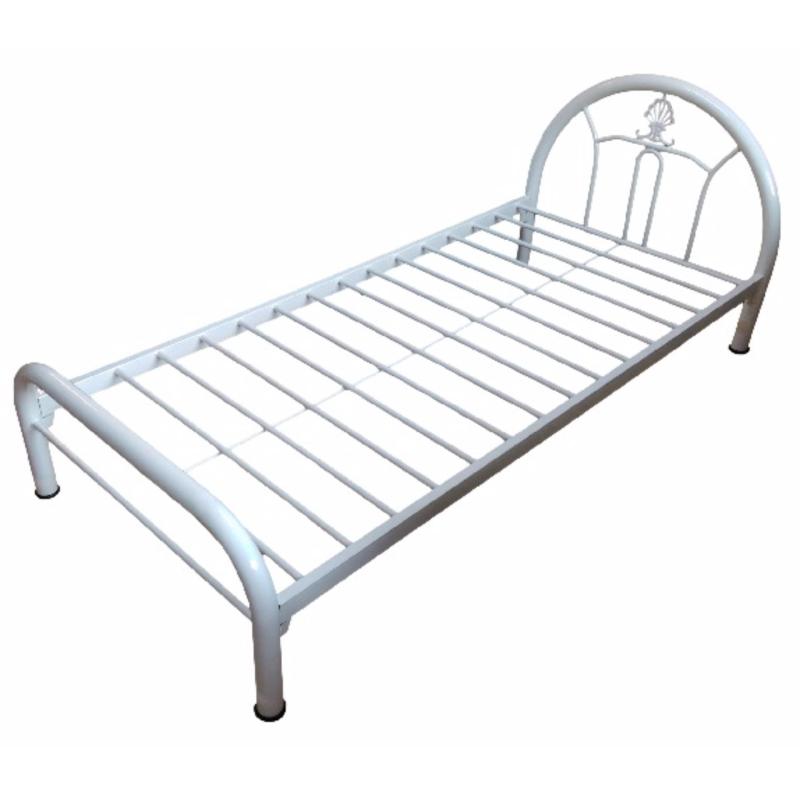 single metal bed (white)