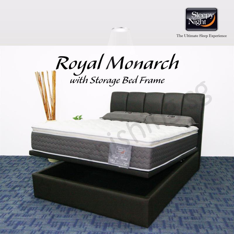 Sleepy Night (King) Royal Monarch Mattress with Jacinta Storage
Bedframe