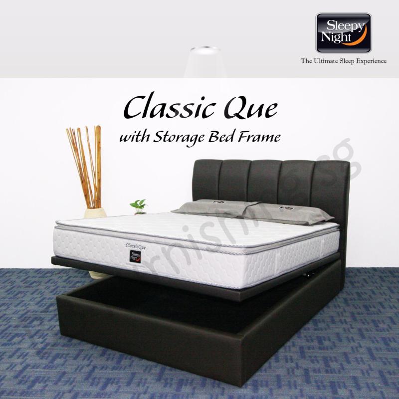 Sleepy Night (Super Single) Classic Que Mattress with Jacinta
Storage Bedframe