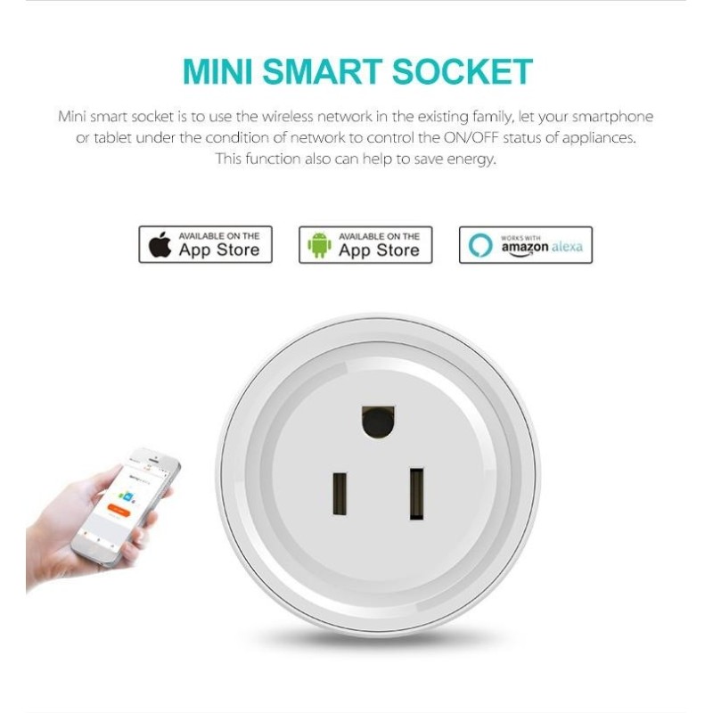 Smart Plug WiFi Enabled US Socket Remote Control Outlet Home Appliances - intl