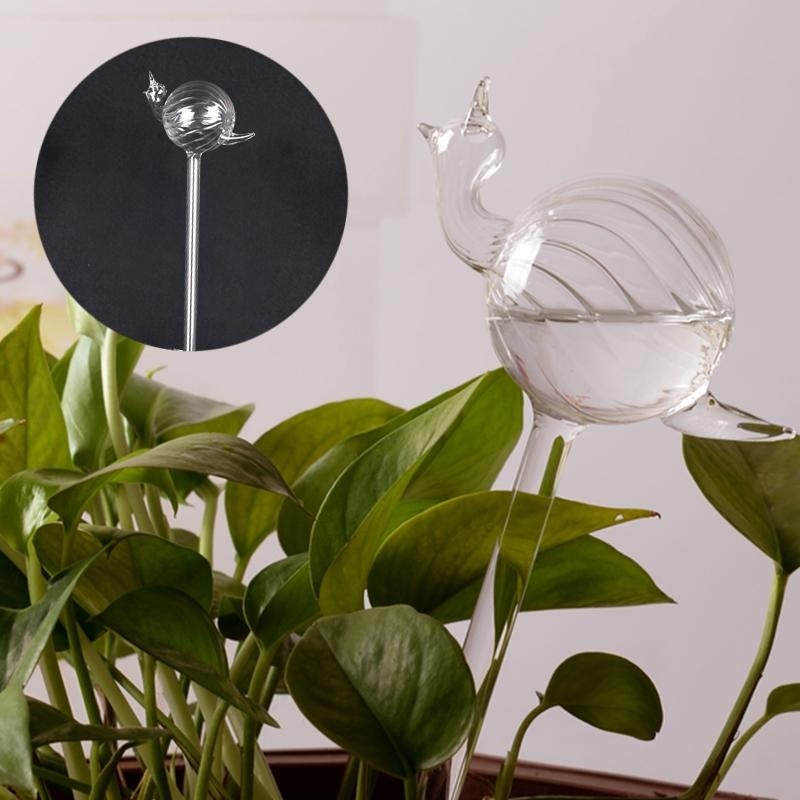 Snail Glass Watering Flower Planter Vase Terrarium Wedding Garden Decor - intl