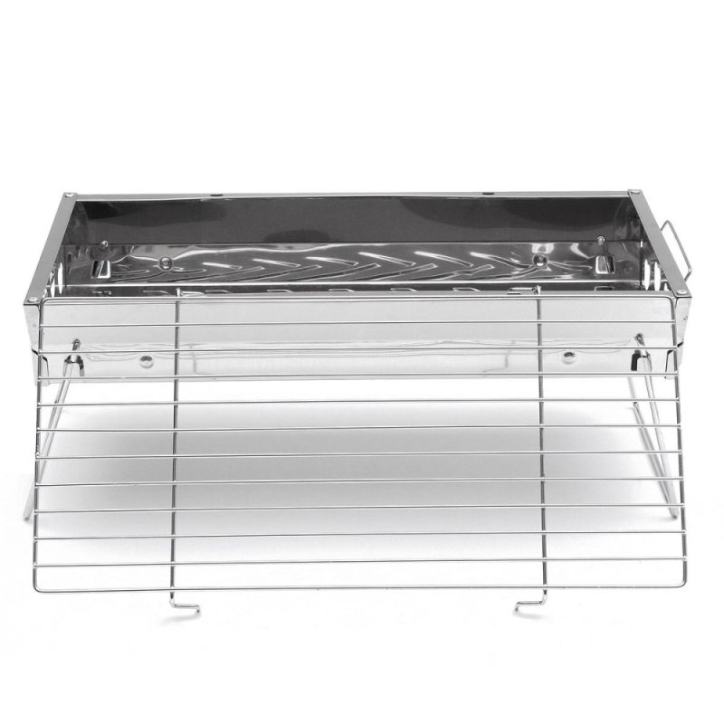 Stainless Steel Portable Outdoor Camping Tabletop Barbecue Grill BBQ Cooking - intl
