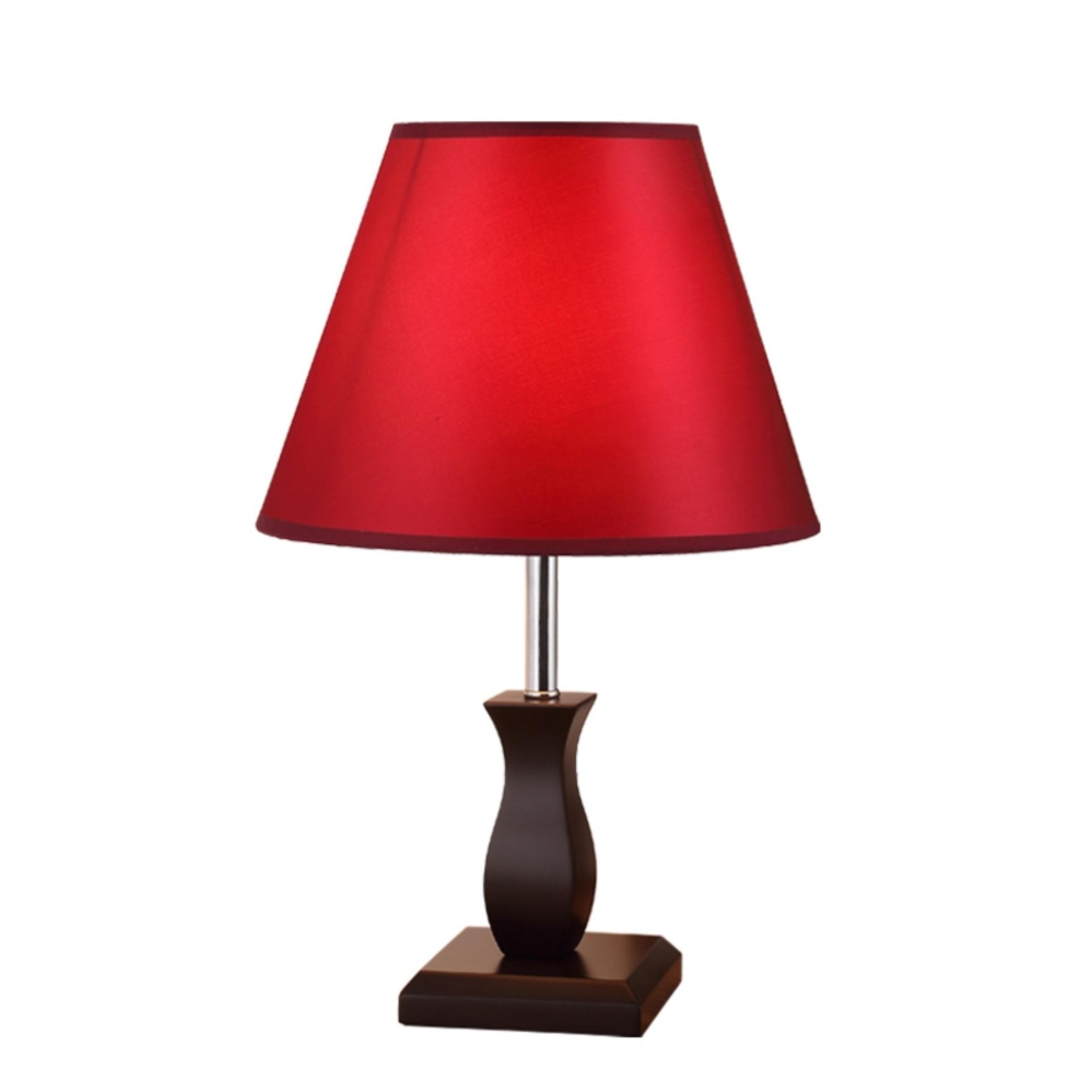 Table Lamp Modern Wood Wedding Desk Bedroom Bedside Creative Red Room Decorative Light H44cm W28cm Intl Singapore