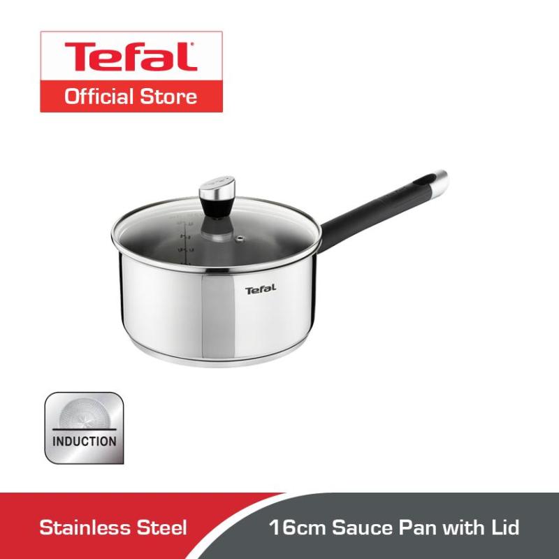 Tefal Emotion Stainless Steel Sauce Pan w/Lid 16cm E82322 Singapore