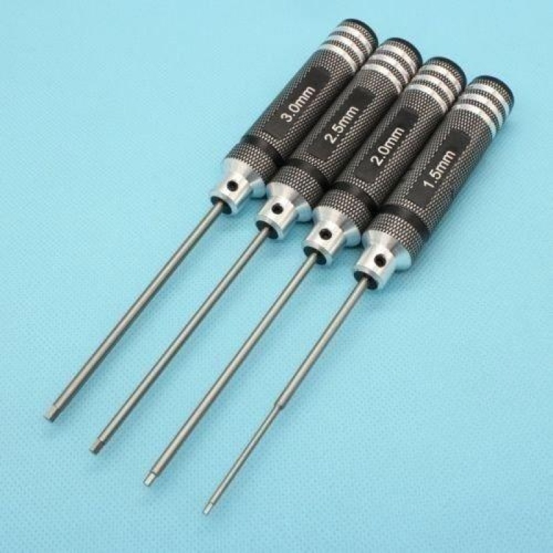 ThinkMax 1set Hex 4pcs Screw driver Tools Kit Set for RC Helicopter - intl