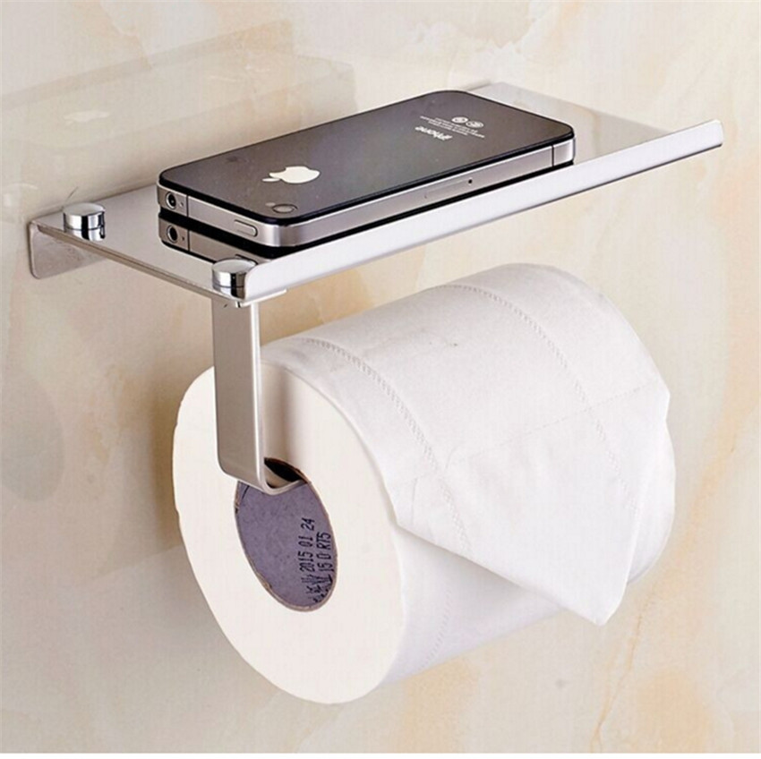 Paper Holder For Wall toilet paper holder wall mounted with phone holder steel | lazada Paper Holder For Wall toilet paper holder wall mounted with phone holder steel | lazada