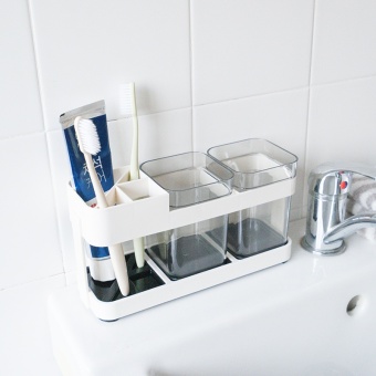 Toothbrush And Gargle Cup Holder, Bathroom Wash Supplies, Toothbrush Rack - Intl June 2018 - 2 Toothbrush and gargle cup holder, Bathroom wash supplies, Toothbrush rack - intl - 2