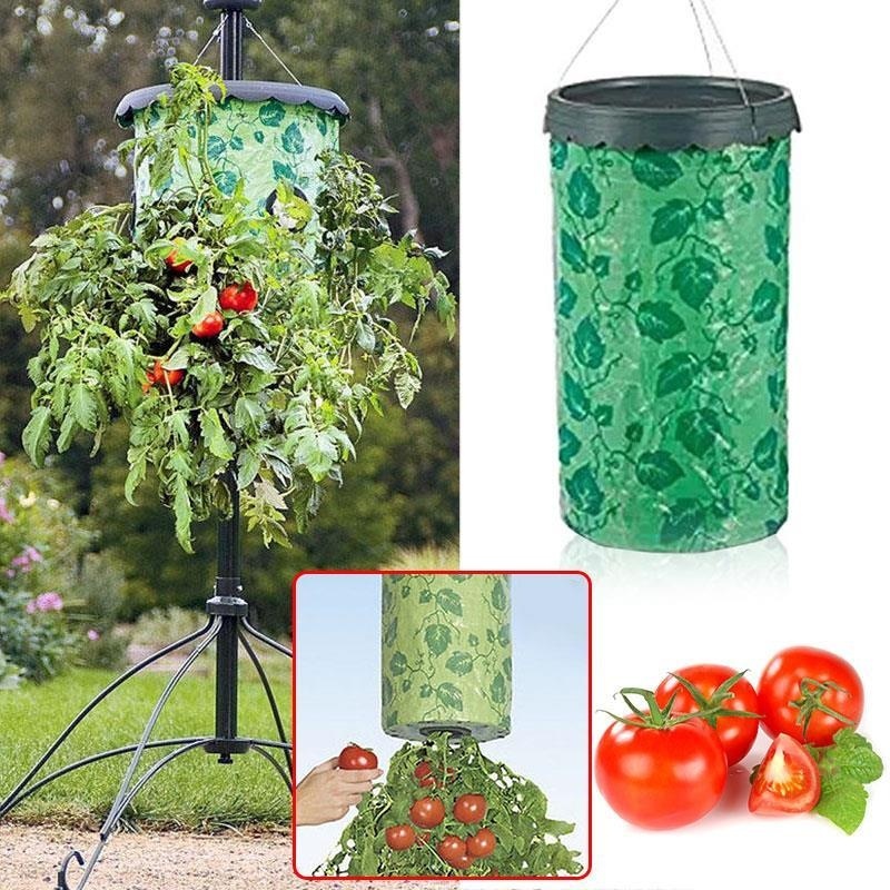 Topsy Turvy Upside-Down Tomato Planter Patio Garden Grow Veg Bag Pouch - intl
