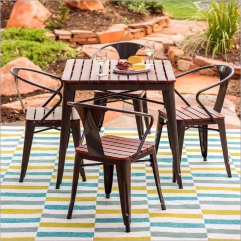TSDT002 Nordic Solid Wood Outdoor Dining Table TSDT