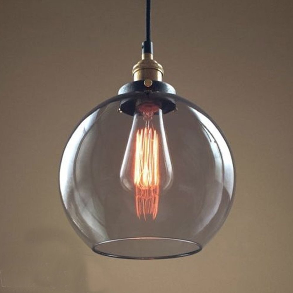 Vintage Globe Copper Ceiling Retro Glass Bubble Pendant Lamp Shade Vintage Globe Copper Ceiling Retro Glass Bubble Pendant Lamp Shade 250mm Hot Intl