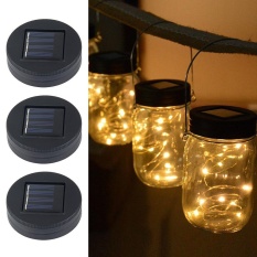 Home Garden Decor Decorating Ideas Weisizhong Solar Ed Mason Jar Lights 3 Pack Garden Decor