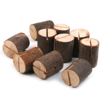Wooden Name Place Card Holders Table Number Holder For Wedding Decor 10pcs July 2018 - 3 Wooden Name Place Card Holders Table Number Holder for Wedding Decor 10pcs - 3