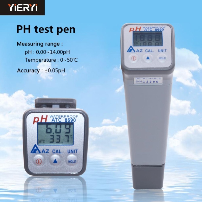 yieryi AZ8690 Portable Acidity Meter Water Quality pH meter
handheld precision laboratory industrial test pen type ph meter -
intl