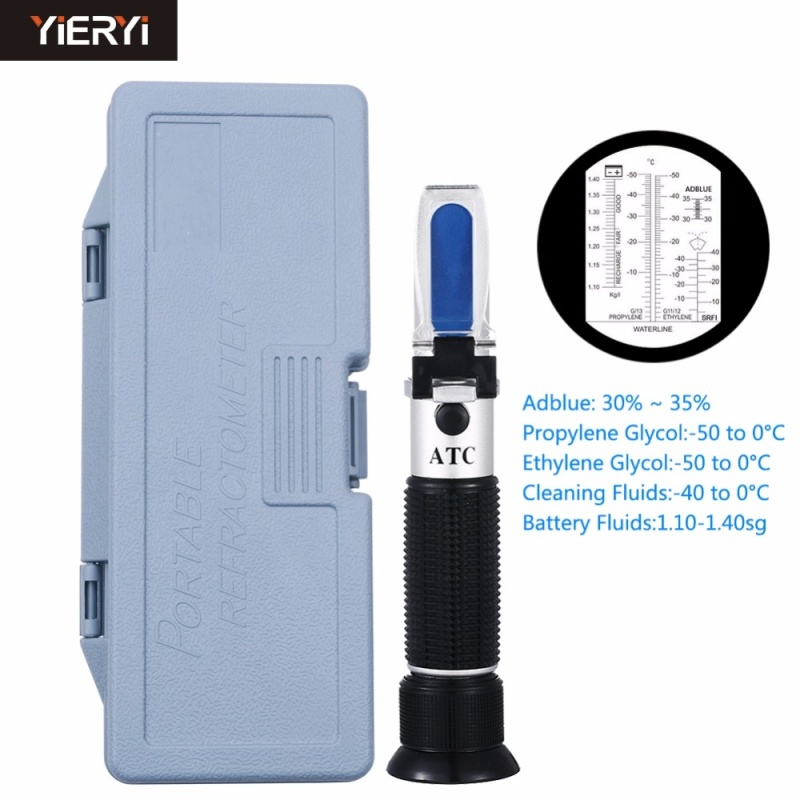 yieryi Hand Held Tester Tool 4 In 1 Engine Fluid Glycol Antifreeze
Freezing Point Car Battery Refractometer W ATC With The box - intl