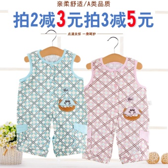 Baby Newborn Child Thin Section Cotton Short-sleeved Romper June 2018 - 2 Baby newborn child thin section cotton short-sleeved romper - 2