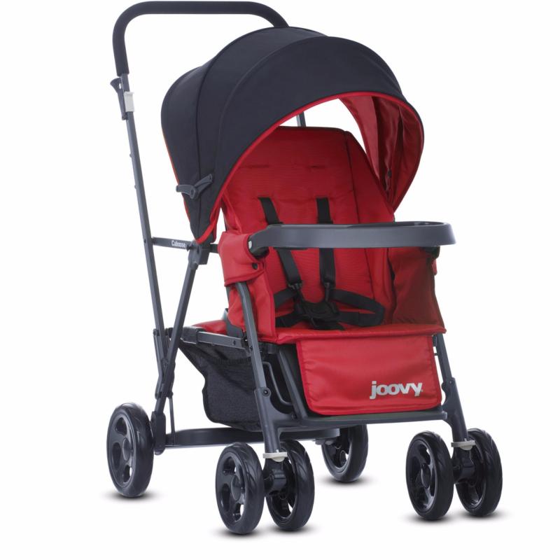 Joovy Caboose Graphite (Red) - Double Stand-on Tandem Stroller Singapore