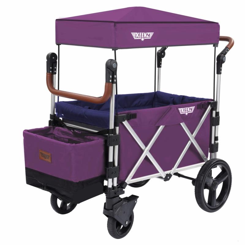 Keenz 7S Premium Deluxe Foldable Wagon-Stroller (Purple Magic /
Royal Blue) - Designed and Engineered in Korea Singapore