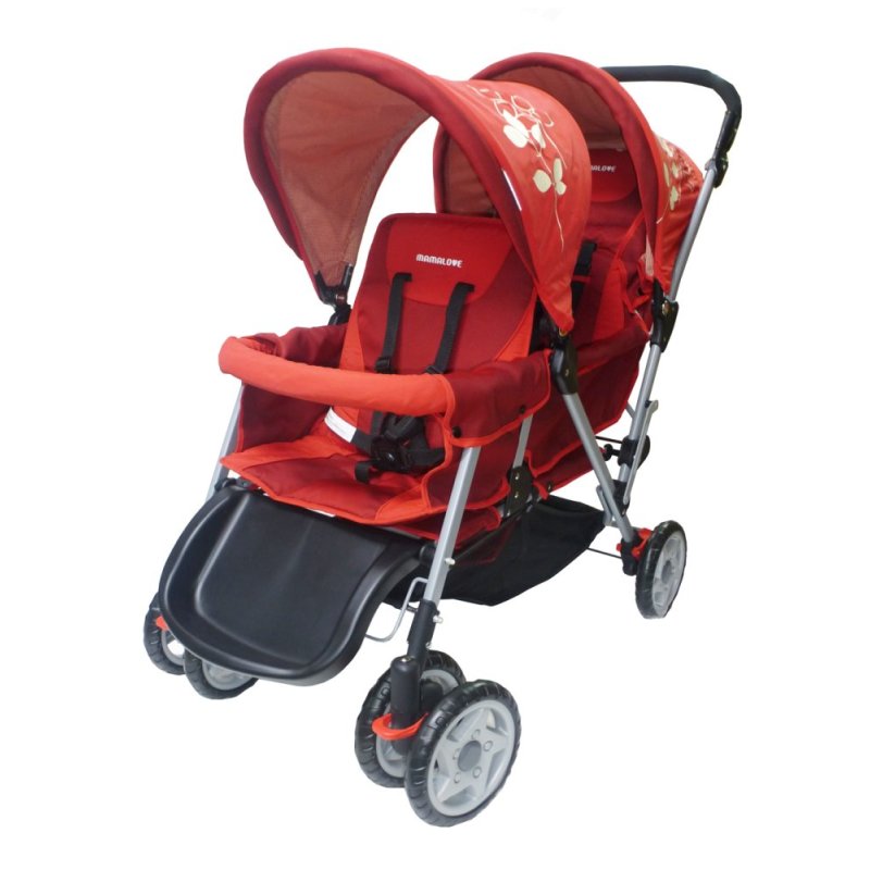Mamalove Twins Stroller (Red) Singapore