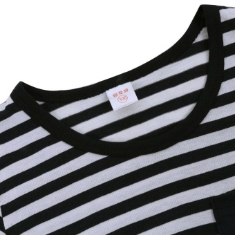 Summer Clothing Sets Kids Pants + Top Navy Stripe Tracksuit (90) -intl May 2018 - 4 Summer Clothing Sets Kids Pants + Top Navy Stripe Tracksuit (90) -intl - 4