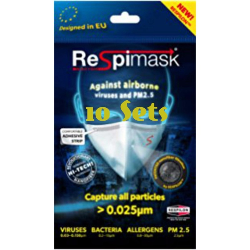 Buy 10 x Respilon Nano Membrane Face Mask Adult Size M Singapore