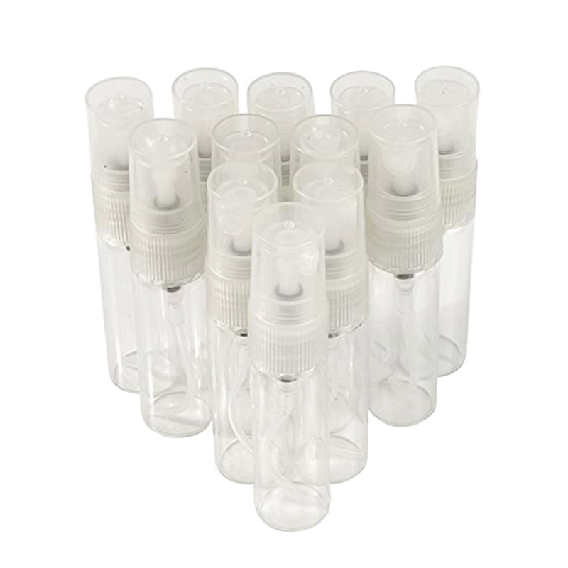 Buy 12Pcs 5ML Glass Refillable Perfume Sample Vial Pump Spray Bottle Singapore