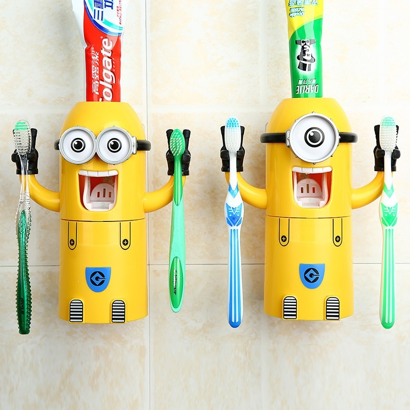 Buy 2017 Automatic Toothpaste Dispenser Creative Cartoon Cute Little
Yellow Man Toothbrush Holder Suit Bathroom Supplies (Two eyes) -
intl Singapore