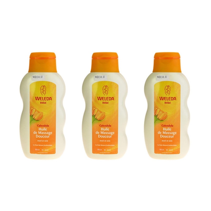 Buy 3 PCS Weleda Baby Calendula Oil 200ml Bath & Body Massage Oil NEW #2389 - intl Singapore