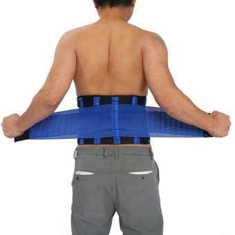 Adjustable Waist Guard Back Brace Support Protector Lumbar Belt(Blue-L) - Intl May 2018 - 3 Adjustable Waist Guard Back Brace Support Protector Lumbar Belt(Blue-L) - intl - 3