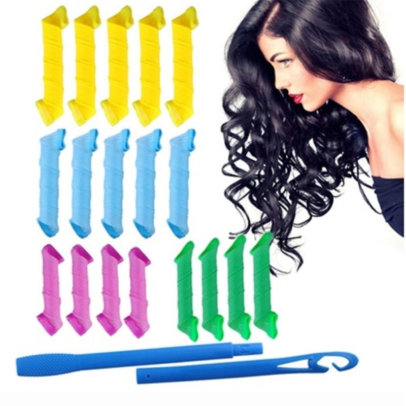 Buy Ai Home Long Hair Curlers Magic Circle DIY Hair Roller 18 Pcs/Set (Multicolor) - intl Singapore
