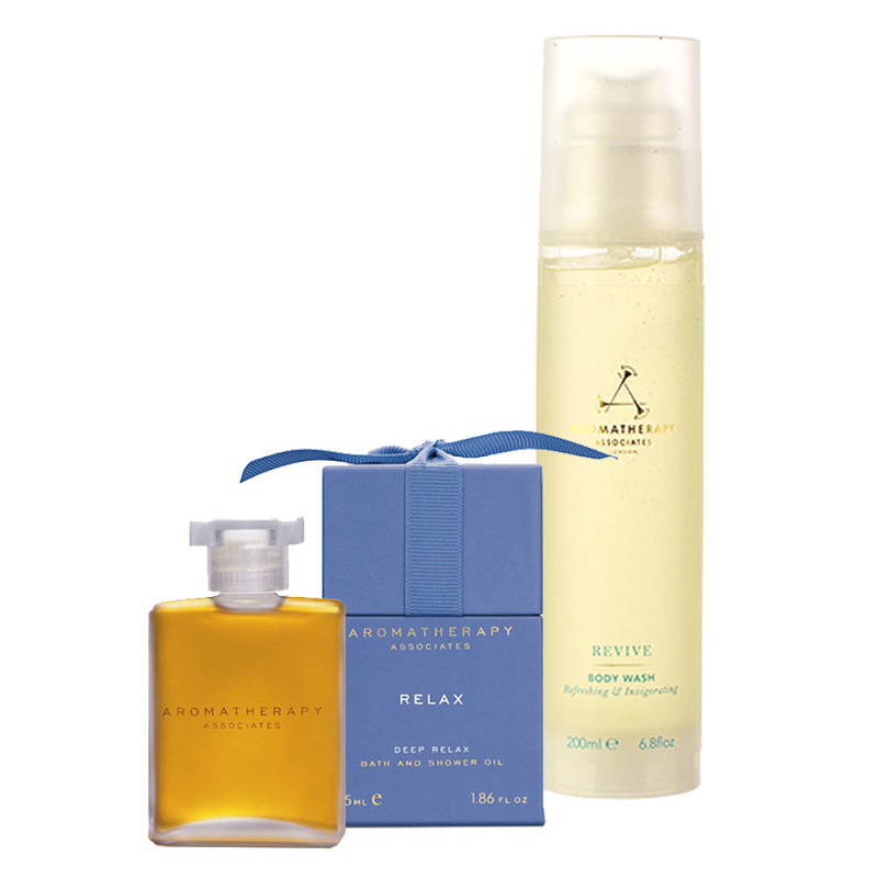 Buy Aromatherapy Associates Bath and Shower Oil + Body Wash (1 set, 2 pcs) Singapore