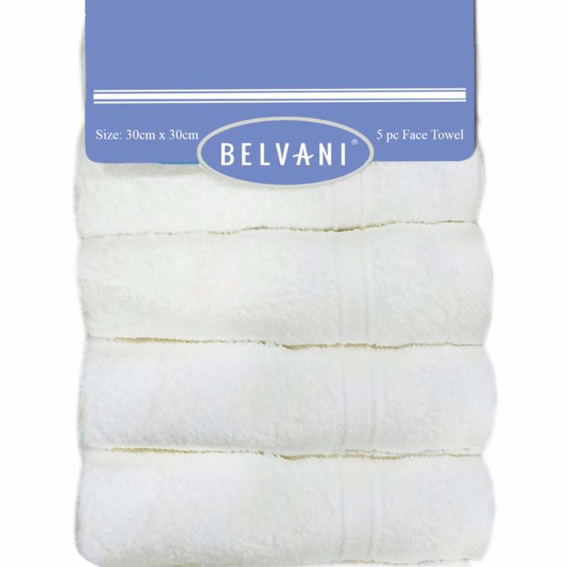 Buy BELVANI - WHITE FACE TOWEL limited stocks 10pcs for just 14$ (30CMX30CM) Singapore