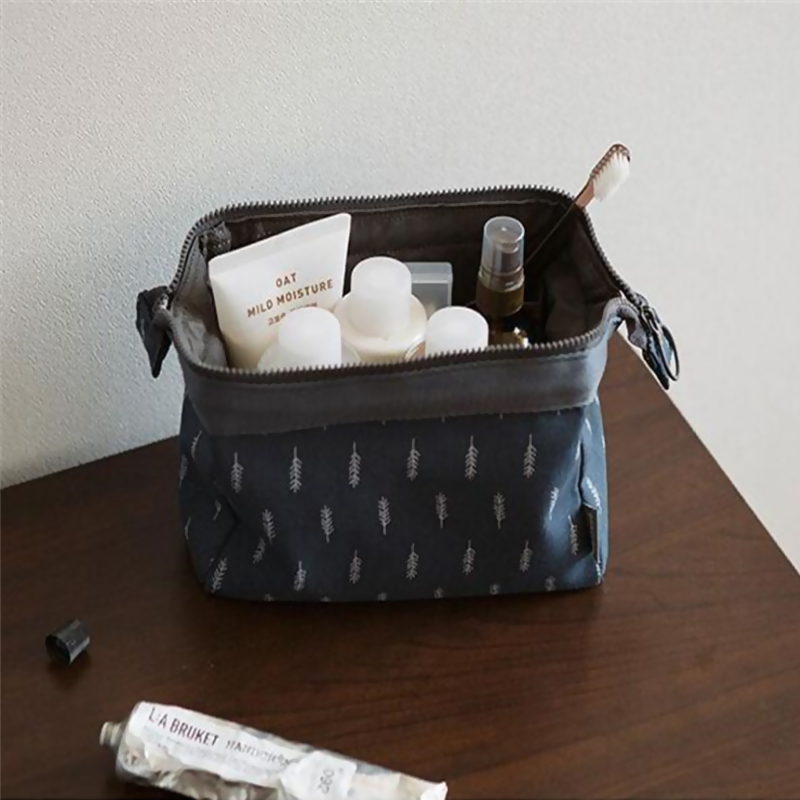 Buy Canvas travel portable cosmetic storage bag makeup bag Singapore