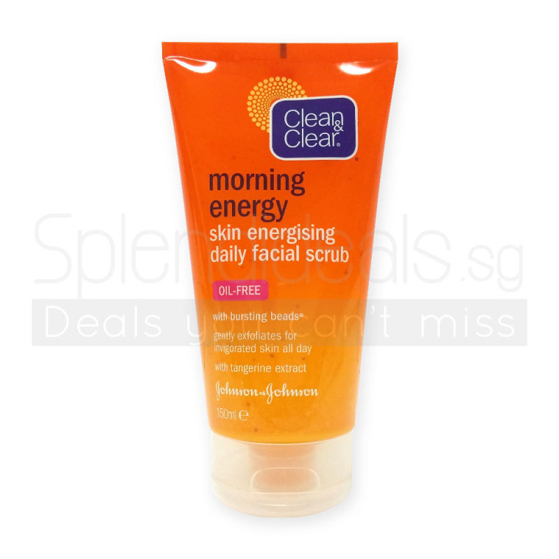Buy Clean and Clear Morning Energy Skin Energising Daily Facial Scrub 150ml (France) x 2 - 8606 Singapore