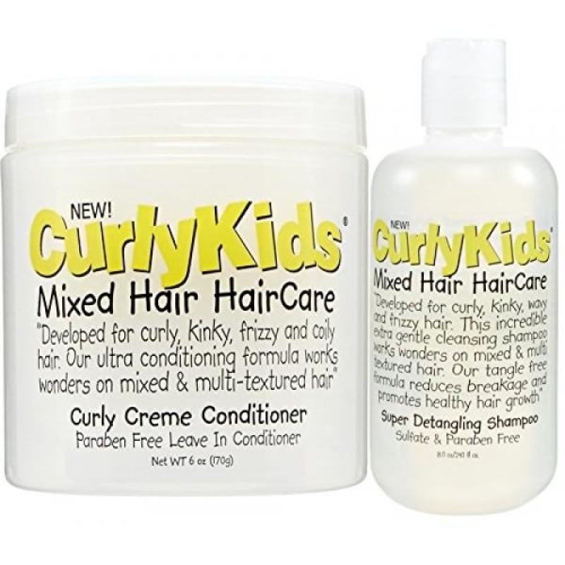 Buy CurlyKids Mixed Haircare - Curly Creme Conditioner & Super Detangling Shampoo Bundle - intl Singapore