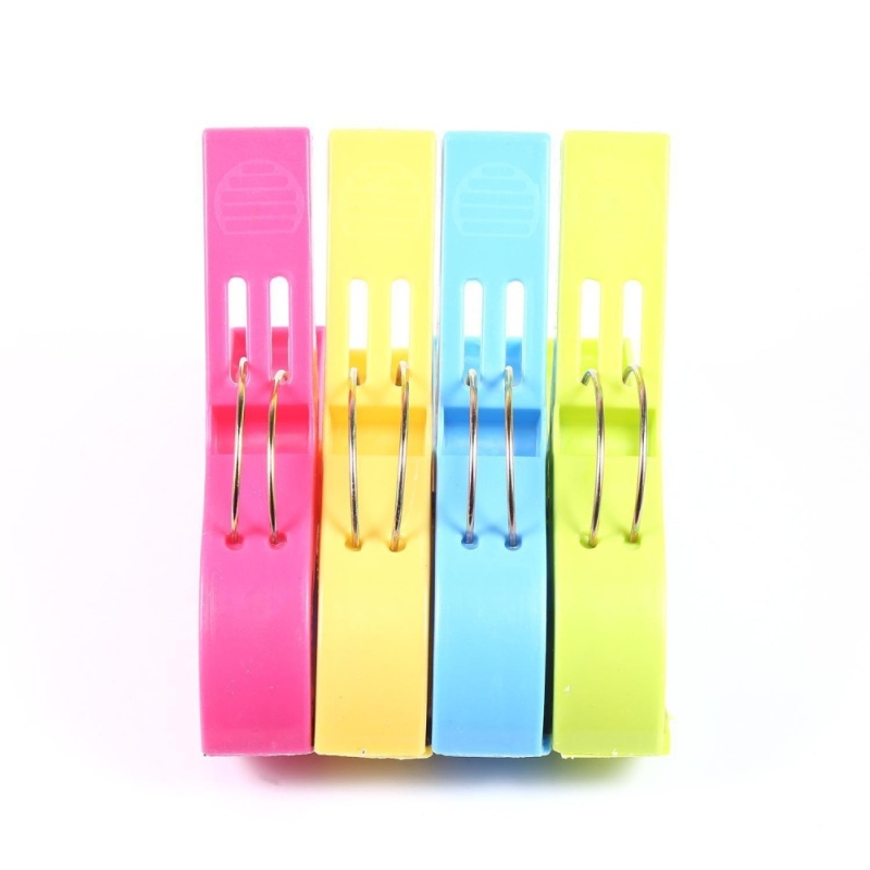 Buy Cyber TOP SALE New Large Bright Colour Plastic Beach Towel to Sunbed Pegs Clips Tools - intl Singapore
