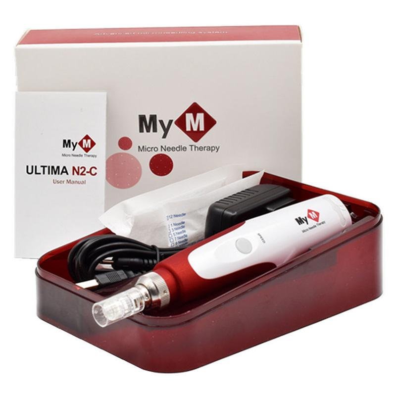 Buy Electric Derma Pen Stamp Auto Micro Needle Roller Facial Stimulate Skin - intl Singapore
