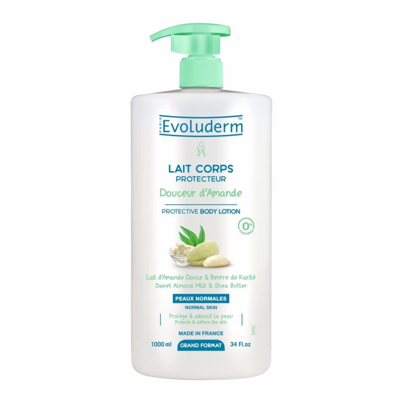 Buy EVOLUDERM PROTECTIVE BODY LOTION SWEET ALMOND MILK & SHEA BUTTER 1000ML Singapore